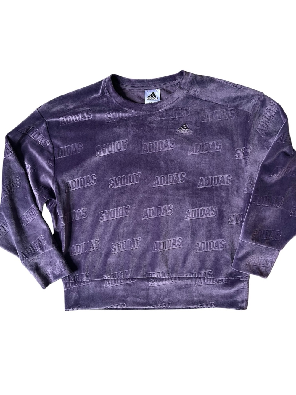 Adidas Sweatshirt Velvet Crop